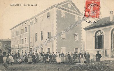 Carte postale ancienne Le Couvent — Meysse (Ardèche)