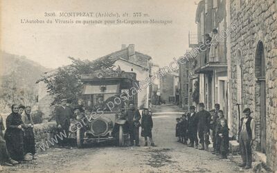 Carte postale ancienne Montpezat — Montpezat-sous-Bauzon (Ardèche)