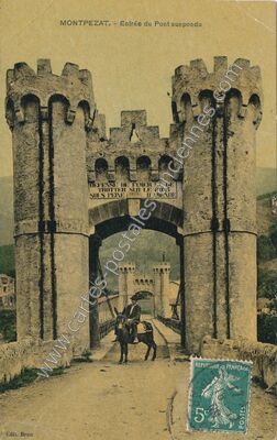 Carte postale ancienne Montpezat — Montpezat-sous-Bauzon (Ardèche)
