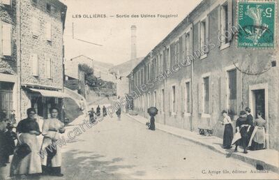 Carte postale ancienne Les Ollieres — Les Ollières-sur-Eyrieux (Ardèche)