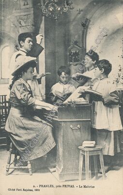 Carte postale ancienne La Maîtrise — Pranles (Ardèche)