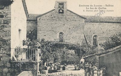 Carte postale ancienne Balbiac — Rosières (Ardèche)