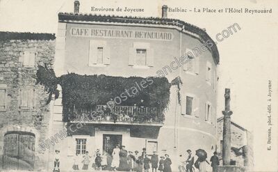 Carte postale ancienne Balbiac — Rosières (Ardèche)