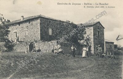 Carte postale ancienne Le Bouchet — Rosières (Ardèche)