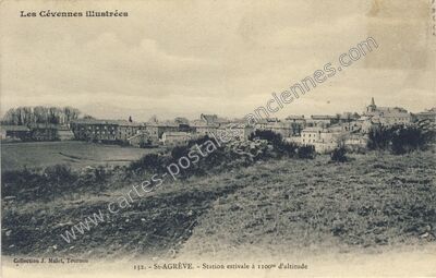 Carte postale ancienne Les Cévennes illustrées — Saint-Agrève (Ardèche)