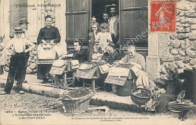 Carte postale ancienne St Fortunat — Saint-Fortunat-sur-Eyrieux (Ardèche)