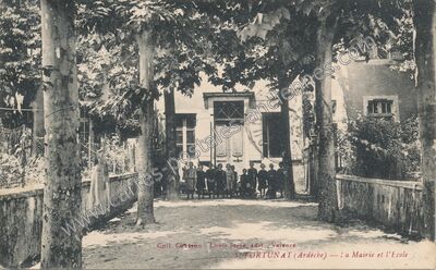 Carte postale ancienne St Fortunat — Saint-Fortunat-sur-Eyrieux (Ardèche)