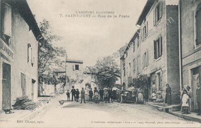 Carte postale ancienne St Just — Saint-Just-d'Ardèche (Ardèche)