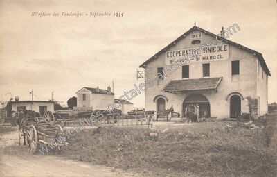 Carte postale ancienne St Just — Saint-Just-d'Ardèche (Ardèche)