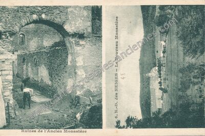 Carte postale ancienne N — Saint-Laurent-les-Bains (Ardèche)