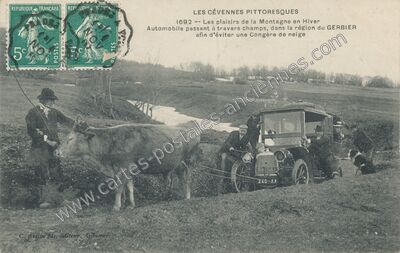 Carte postale ancienne Le Gerbier de Jonc — Saint-Martial (Ardèche)