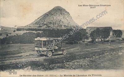 Carte postale ancienne Mont Gerbier des Joncs — Saint-Martial (Ardèche)