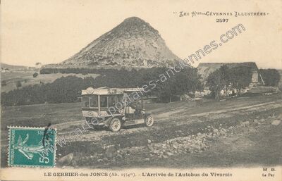 Carte postale ancienne Mont Gerbier des Joncs — Saint-Martial (Ardèche)