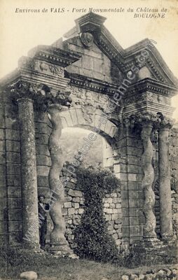 Carte postale ancienne Chateau de Boulogne — Saint-Michel-de-Boulogne (Ardèche)