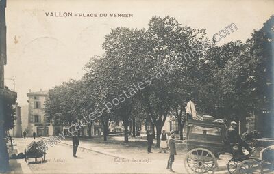 Carte postale ancienne Vallon — Vallon-Pont-d'Arc (Ardèche)