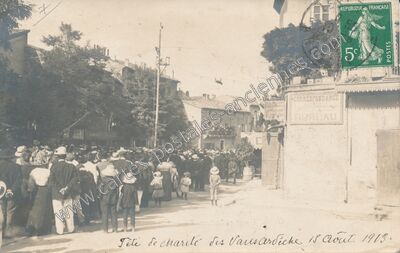 Carte postale ancienne Tête de charité — Les Vans (Ardèche)
