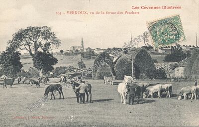 Carte postale ancienne Vernoux — Vernoux-en-Vivarais (Ardèche)