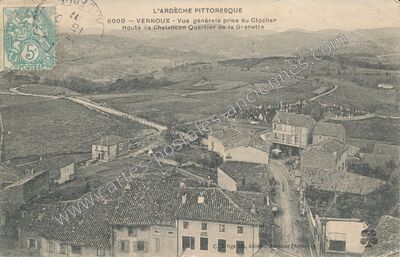 Carte postale ancienne Vernoux — Vernoux-en-Vivarais (Ardèche)