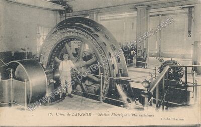 Carte postale ancienne Lafarge — Viviers (Ardèche)
