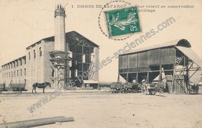 Carte postale ancienne Lafarge — Viviers (Ardèche)