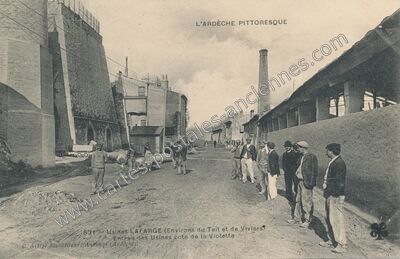 Carte postale ancienne Lafarge — Viviers (Ardèche)