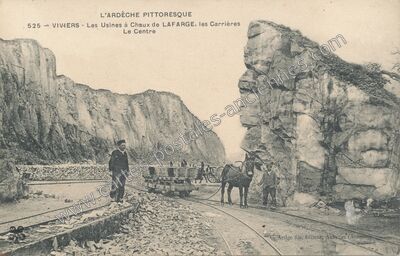 Carte postale ancienne Lafarge — Viviers (Ardèche)