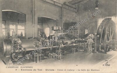 Carte postale ancienne Lafarge — Viviers (Ardèche)