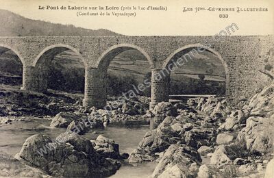 Carte postale ancienne Laborie — Saint-Pons (Ardèche)