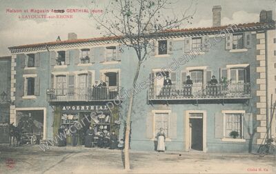 Carte postale ancienne Maison et Magasin Atds GENTIAL jeune — La Voulte-sur-Rhône (Ardèche)