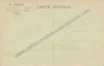 Carte postale ancienne Pharmacie de 1re Classe — La Voulte-sur-Rhône (Ardèche)
