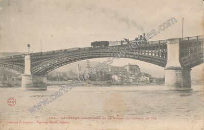 Carte postale ancienne Le Viaduc du Chemin de Fer — La Voulte-sur-Rhône (Ardèche)