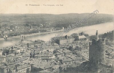 Carte postale ancienne Tournon — Tournon-sur-Rhône (Ardèche)