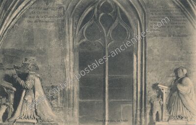 Carte postale ancienne Le Château, Intérieur de la Chapelle, Duc de Vantadour — La Voulte-sur-Rhône (Ardèche)