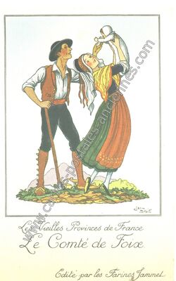 Carte postale ancienne Le Comte de Foix — Non Localisée (Ariège)