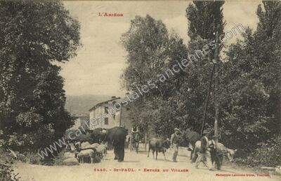 Carte postale ancienne St Paul — Non Localisée (Ariège)