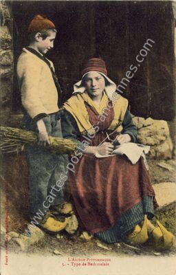Carte postale ancienne Type de Bethmalais — Arrien-en-Bethmale (Ariège)