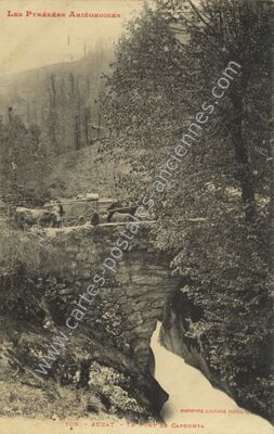 Carte postale ancienne Les Pyrénées Ariégeoises — Auzat (Ariège)