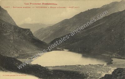 Carte postale ancienne Etang d'Izourt — Auzat (Ariège)