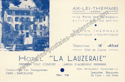 Carte postale ancienne La Perle des Pyrénées — Ax-les-Thermes (Ariège)