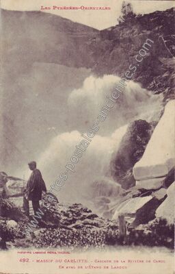 Carte postale ancienne Etang de Lanoux — Lanoux (Ariège)