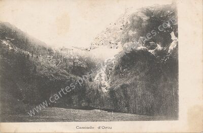 Carte postale ancienne Cascade — Orlu (Ariège)