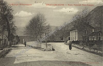 Carte postale ancienne Ussat les Bains — Ornolac-Ussat-les-Bains (Ariège)