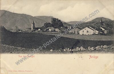 Carte postale ancienne Vue de Quérigut — Quérigut (Ariège)