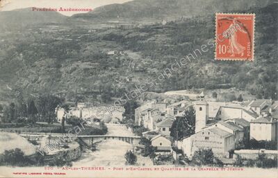 Carte postale ancienne Pyrénées Ariègeoises — Ax-les-Thermes (Ariège)