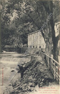 Carte postale ancienne Usson les Bains — Rouze (Ariège)
