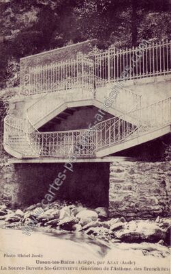 Carte postale ancienne Usson les Bains — Rouze (Ariège)