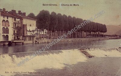 Carte postale ancienne Champ de Mars — Saint-Girons (Ariège)
