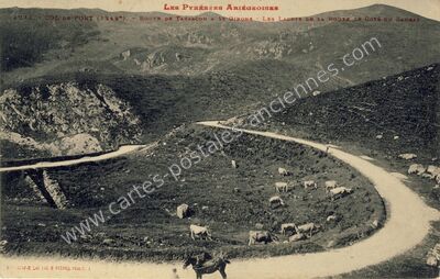 Carte postale ancienne Col de Port — Saurat (Ariège)