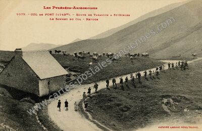 Carte postale ancienne Col de Port — Saurat (Ariège)