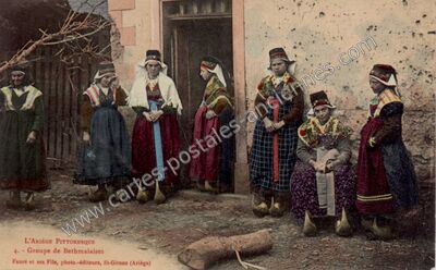 Carte postale ancienne Costumes — Non Localisée (Ariège)